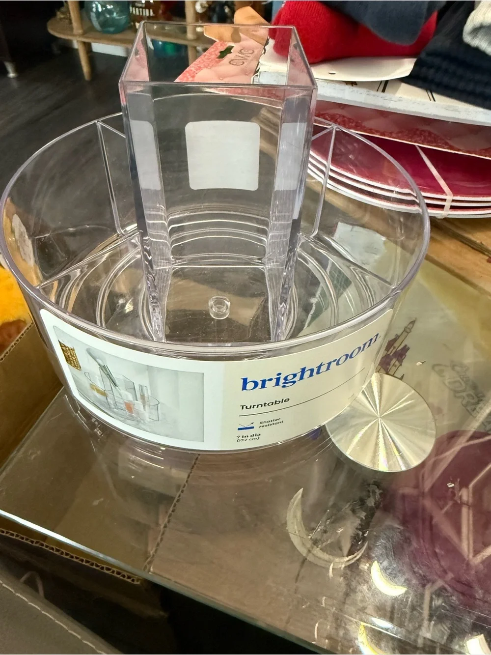 brightroom Clear Acrylic Rotating Vanity Organizer - Clear